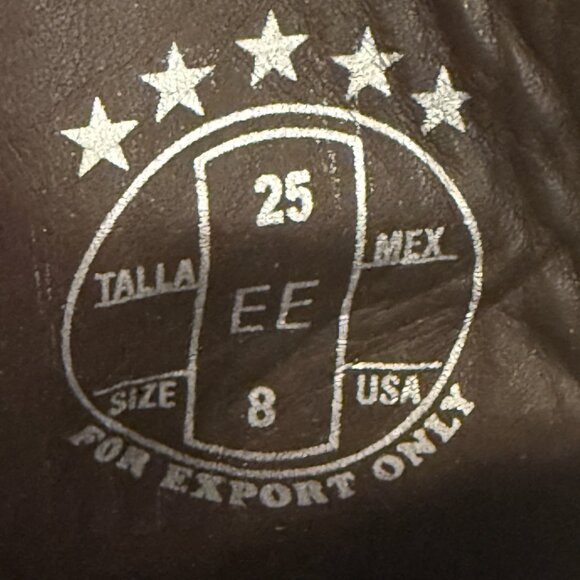 Rock'Em Nancy Tall Snip Toe Tooled Leather Cowgirl Boots Size 8 NWT - Picture 13 of 13